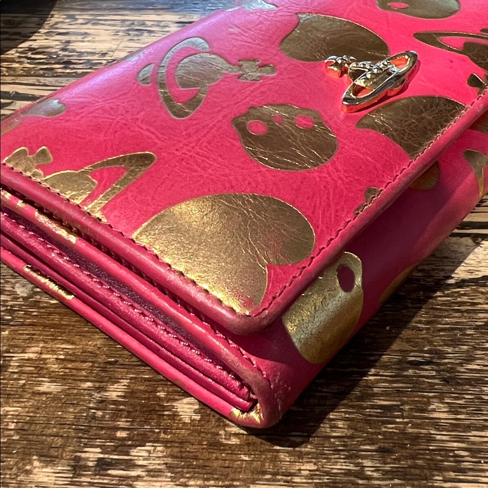 Vivienne Westwood Pink Gold Leather Wallet - Picture 7 of 8